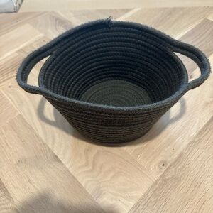 Elegant Black Woven Basket